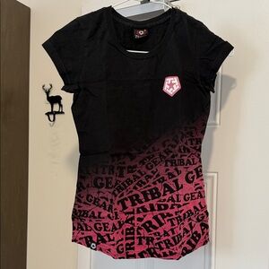 Tribal Black and Red Graphic Tee